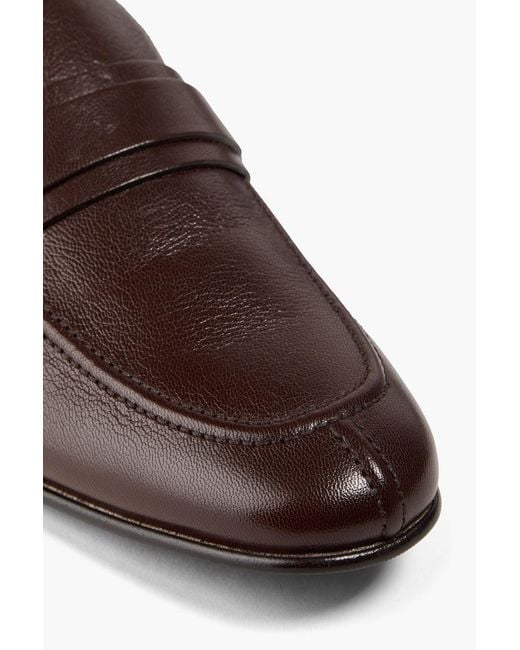 Bally Brown Sadei Embellished Leather Loafers for men