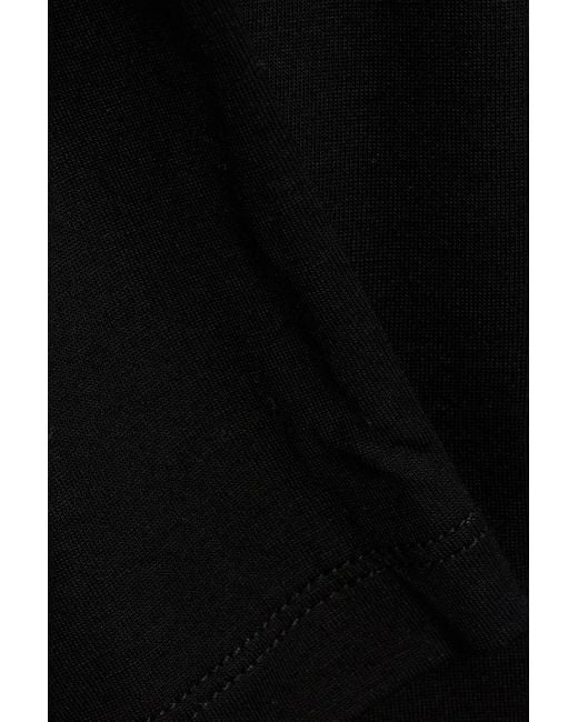 Another Tomorrow Black Oberteil aus lyocell-jersey