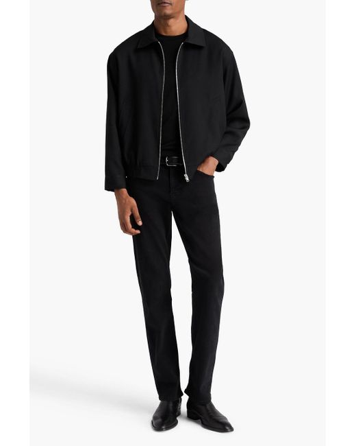 FRAME Black Wool-twill Jacket for men