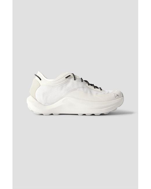 Roa White Sella Rubber-Trimmed Prowave Jacquard Trail Sneakers for men