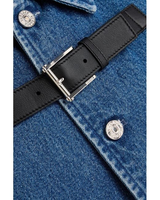 Versace Blue Denim Coat for men