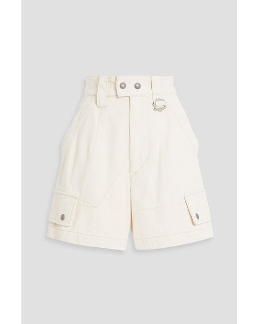 Isabel Marant Natural Eliano Cotton-Twill Shorts