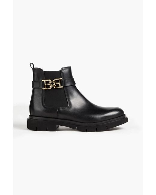 Bally Black Weniska Embellished Leather Chelsea Boots