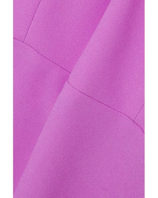Alex Perry Purple Maren Stretch-crepe Midi Dress