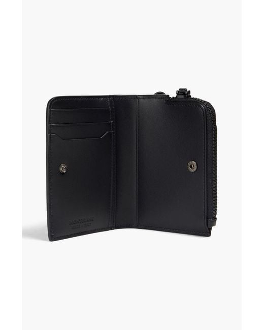Montblanc Black Textured-leather Cardholder for men