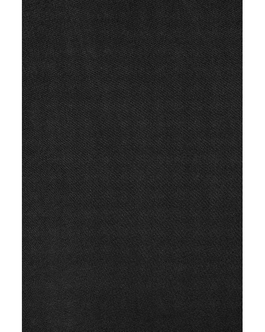 Galvan Black Artemis Stretch-knit Halterneck Midi Dress
