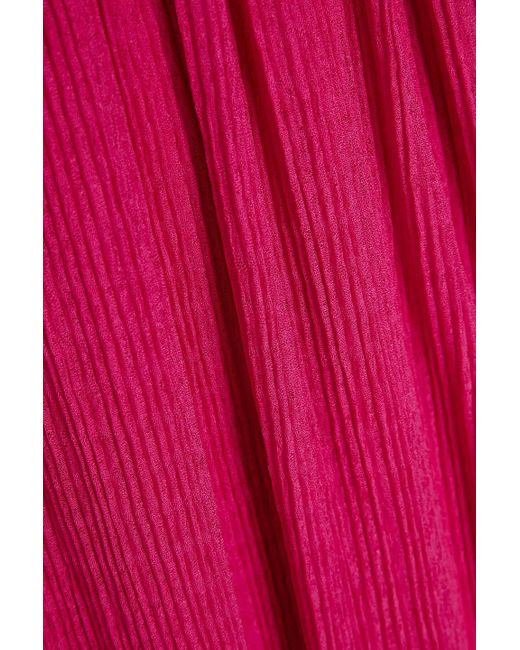 Jonathan Simkhai Pink Maxikleid aus plissiertem jersey