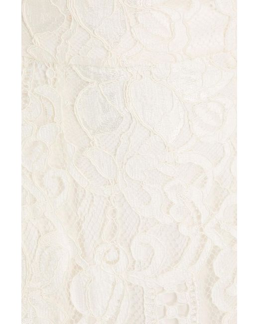 Dolce & Gabbana Natural Corded Lace Skirt