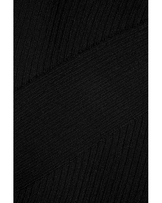 Rag & Bone Black Asher Ribbed-knit Tank