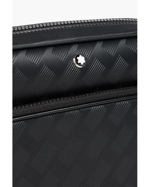 Montblanc Messenger bag aus glattleder und strukturiertem leder in Black für Herren