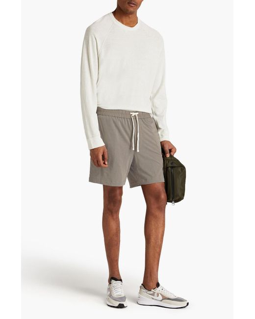 James Perse Gray Cotton-jersey Shorts for men