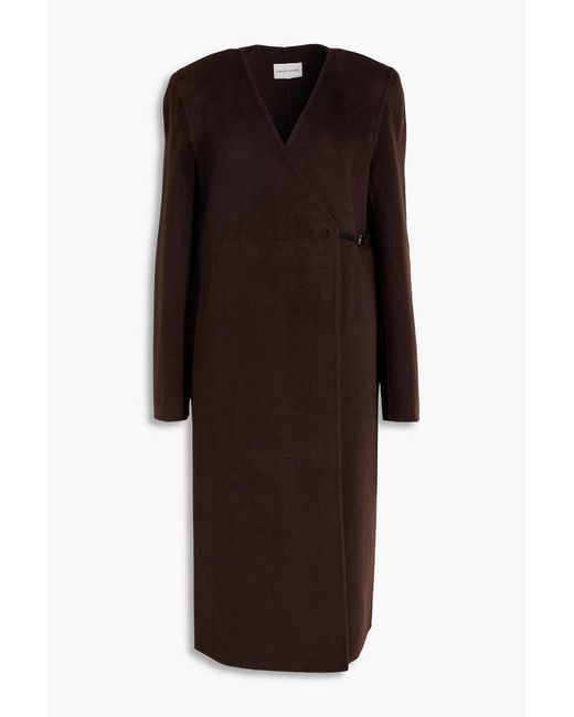 Loulou de Saison Brown Banie Brushed Wool And Cashmere-Blend Coat