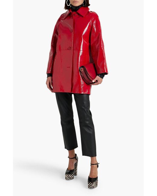 Michael kors red raincoat sales
