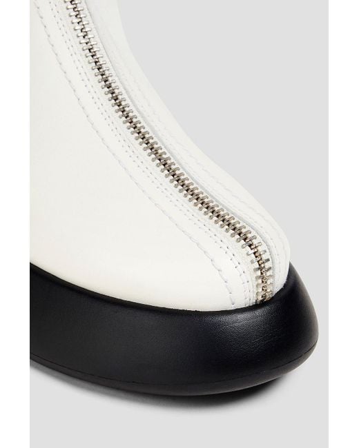 3.1 Phillip Lim White Mercer ankle boots aus leder