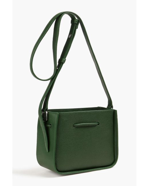 3.1 Phillip Lim Green Soleil Mini Pebbled-Leather Bucket Bag
