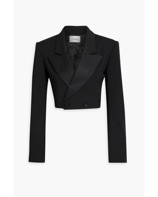 Cropped black blazer uk hot sale