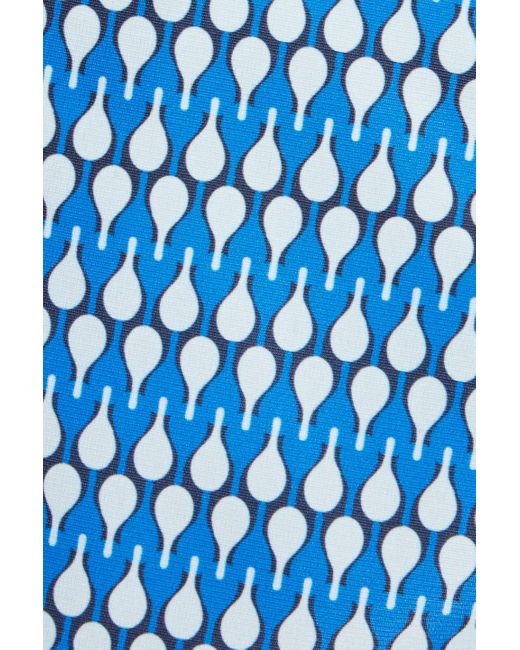 Frescobol Carioca Mittellange badeshorts mit print in Blue für Herren
