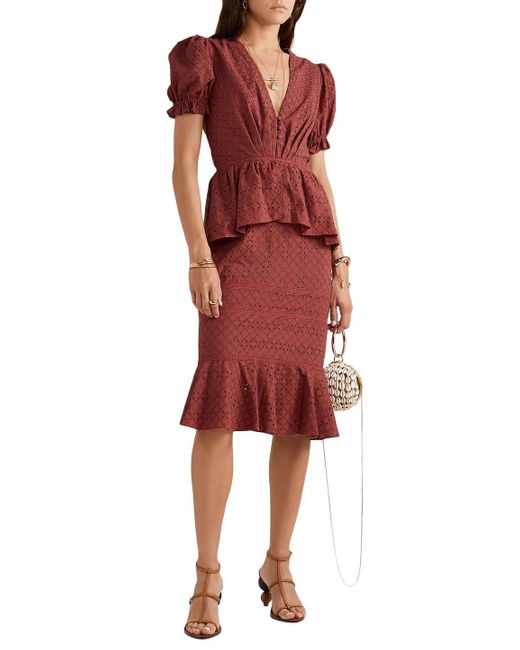 cotton peplum dress