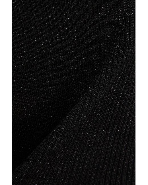 Missoni Black Metallic Ribbed-Knit Tank