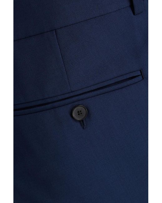 Sandro Blue Slim-fit Wool Pants for men