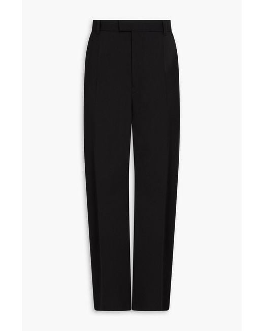 Sandro Black Wool-blend Twill Pants for men