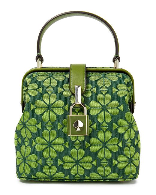 Kate Spade Green Remedy Tote Bag Aus Jacquard