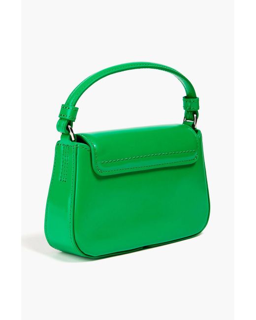 3.1 Phillip Lim Green Glossed-leather Shoulder Bag