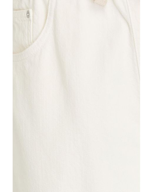 FRAME White Cotton Drawstring Chino Shorts for men