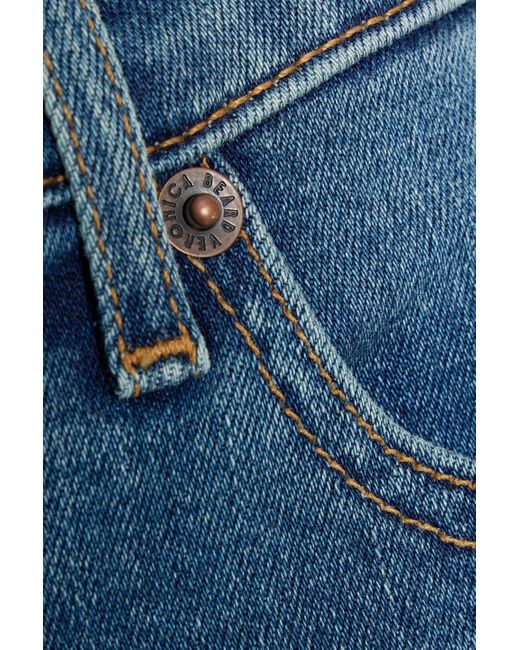 Veronica Beard Blue Carson High-Rise Kick-Flare Jeans