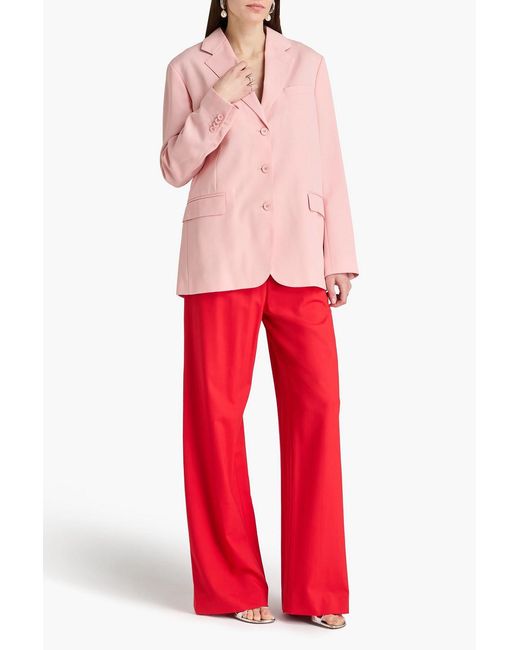 Simone Rocha Pink Cutout Twill Blazer