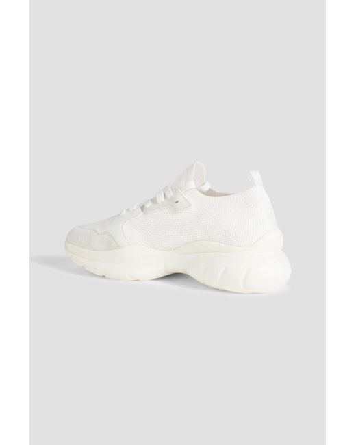 stuart weitzman white snow daryl leather sneakers