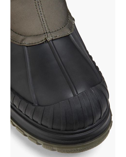 Ganni Green Shell And Rubber Ankle Boots