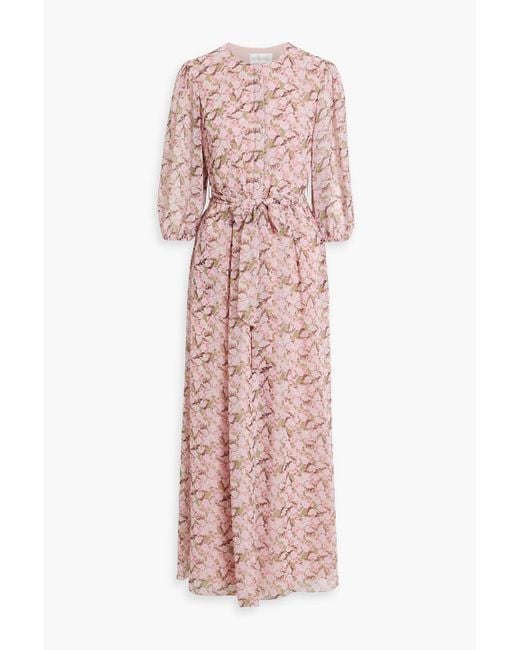 mikael aghal pink dress Mikael Aghal Midi Dress, Pink / 4