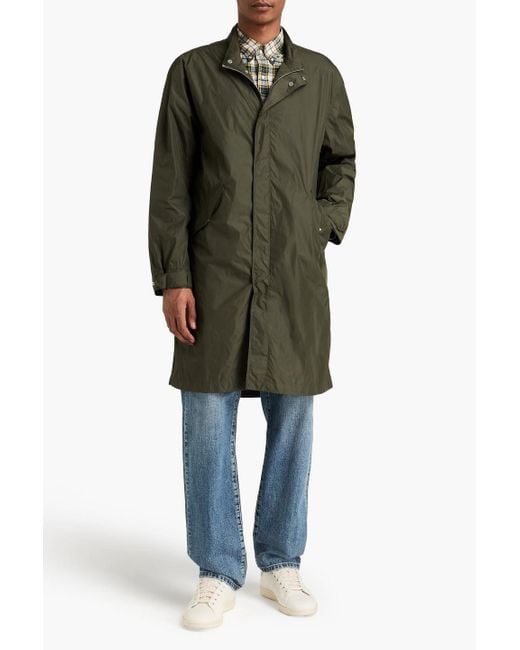 Officine Generale Green Shell Raincoat for men