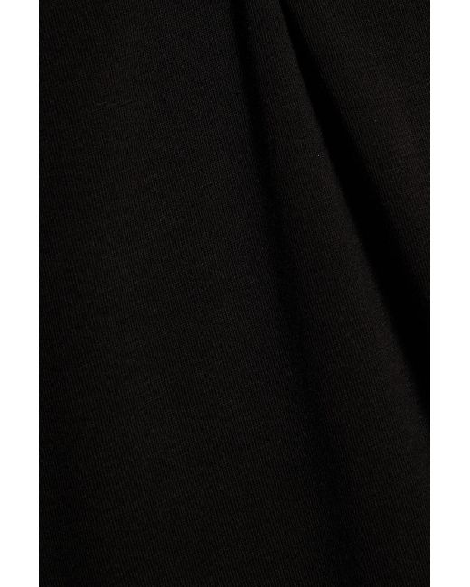 ATM Black Stretch-pima Cotton-jersey Mini Dress