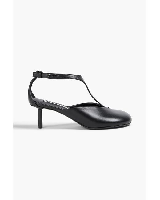 Jil Sander Black Leather Pumps