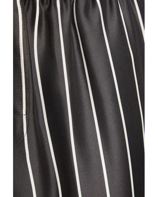 Dolce & Gabbana Pyjama-hose aus seiden-twill mit streifen in Black für Herren