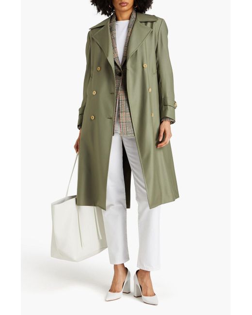 Giuliva Heritage Green Christie Double-breasted Wool Coat