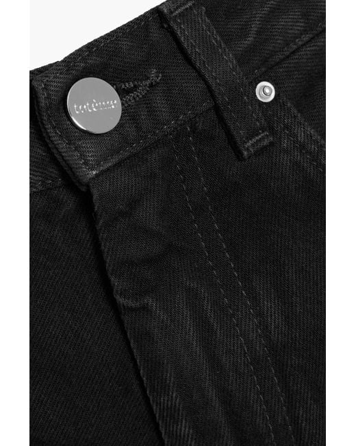 Totême  Black High-Rise Straight-Leg Jeans