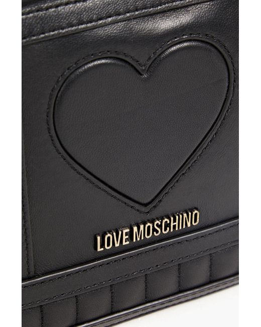 Love Moschino Black Quilted Leather Shoulder Bag