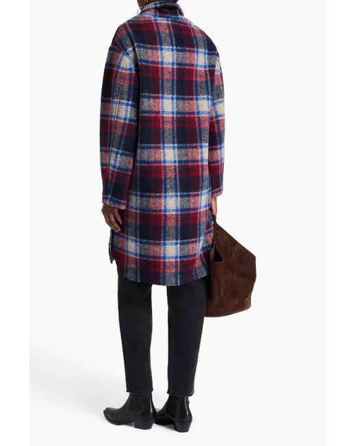ISABEL MARANT wool checked coat