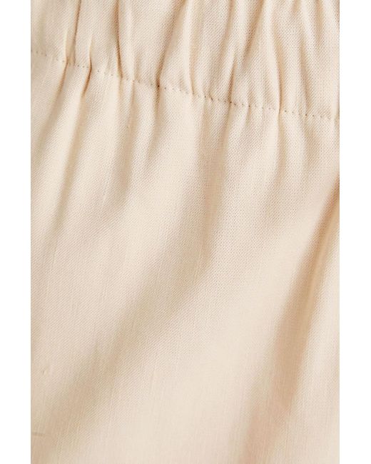 Rag & Bone Natural Logan Linen-Blend Wide-Leg Pants