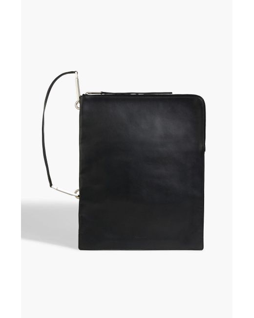 Rick Owens Black Leather Shoulder Bag