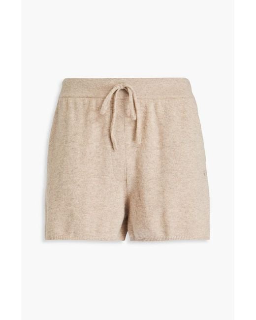 Loulou Studio Natural Toran Cashmere Shorts