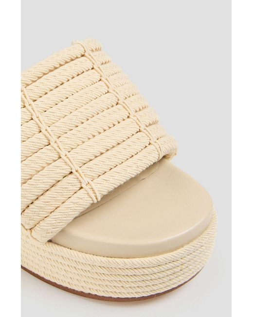 Vince Natural Margo Rope Platform Mules