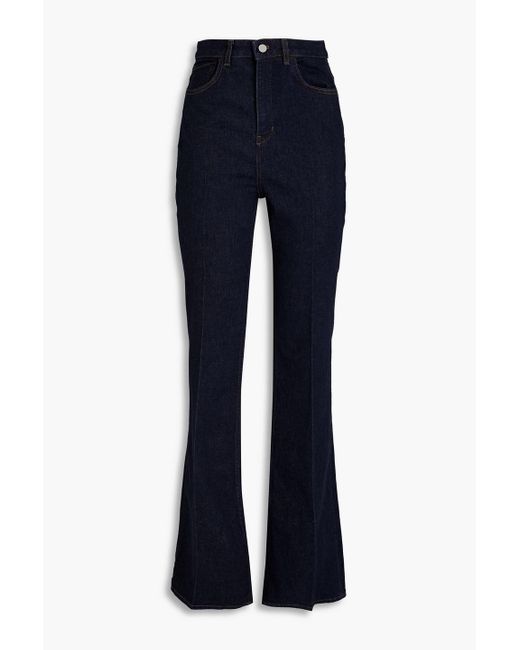 Theory Blue High-rise Flared Jeans