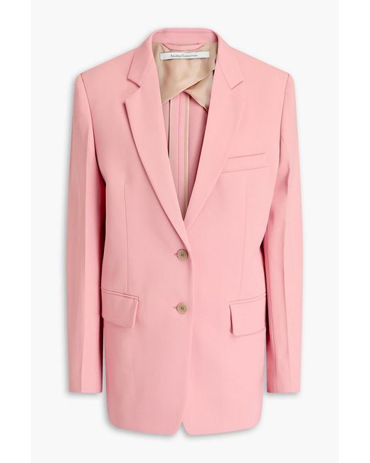 Another Tomorrow Pink Twill Blazer