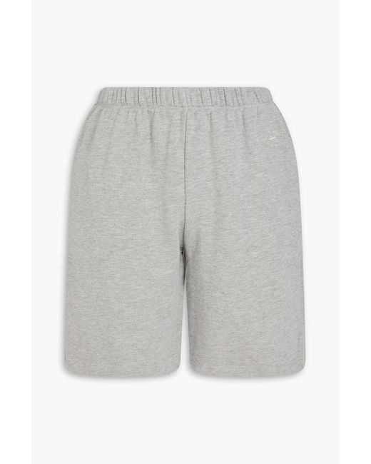 ÉTERNE Gray French Cotton And Modal-Blend Terry Shorts