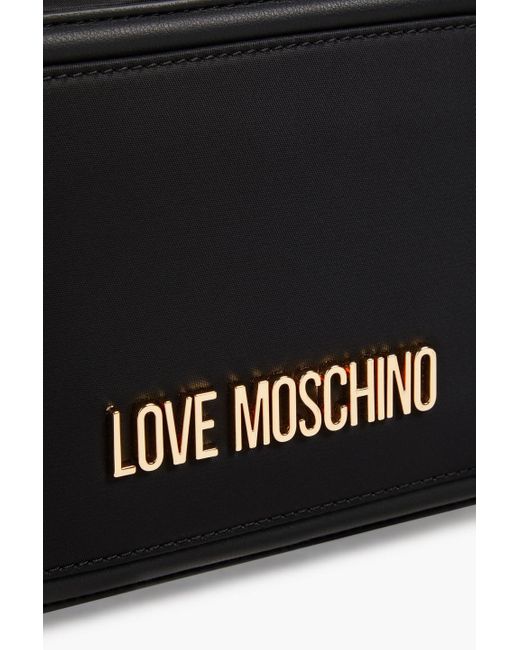 Love Moschino Black Bow-detailed Shell Cross-body Bag