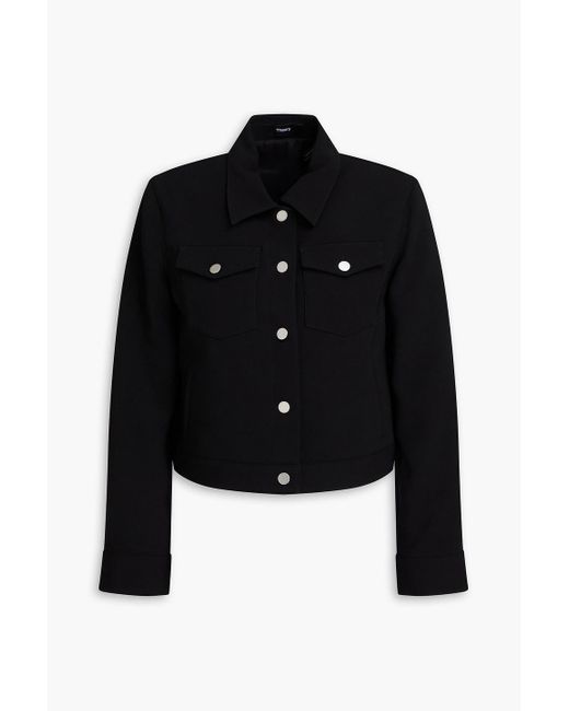 Theory Black Crepe Jacket